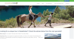 Desktop Screenshot of kazaktours.com
